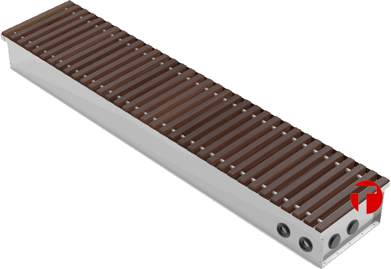 Внутрипольный конвектор Radopol  ( KV 14) Глубина 145   ширина  300  длина 4750 