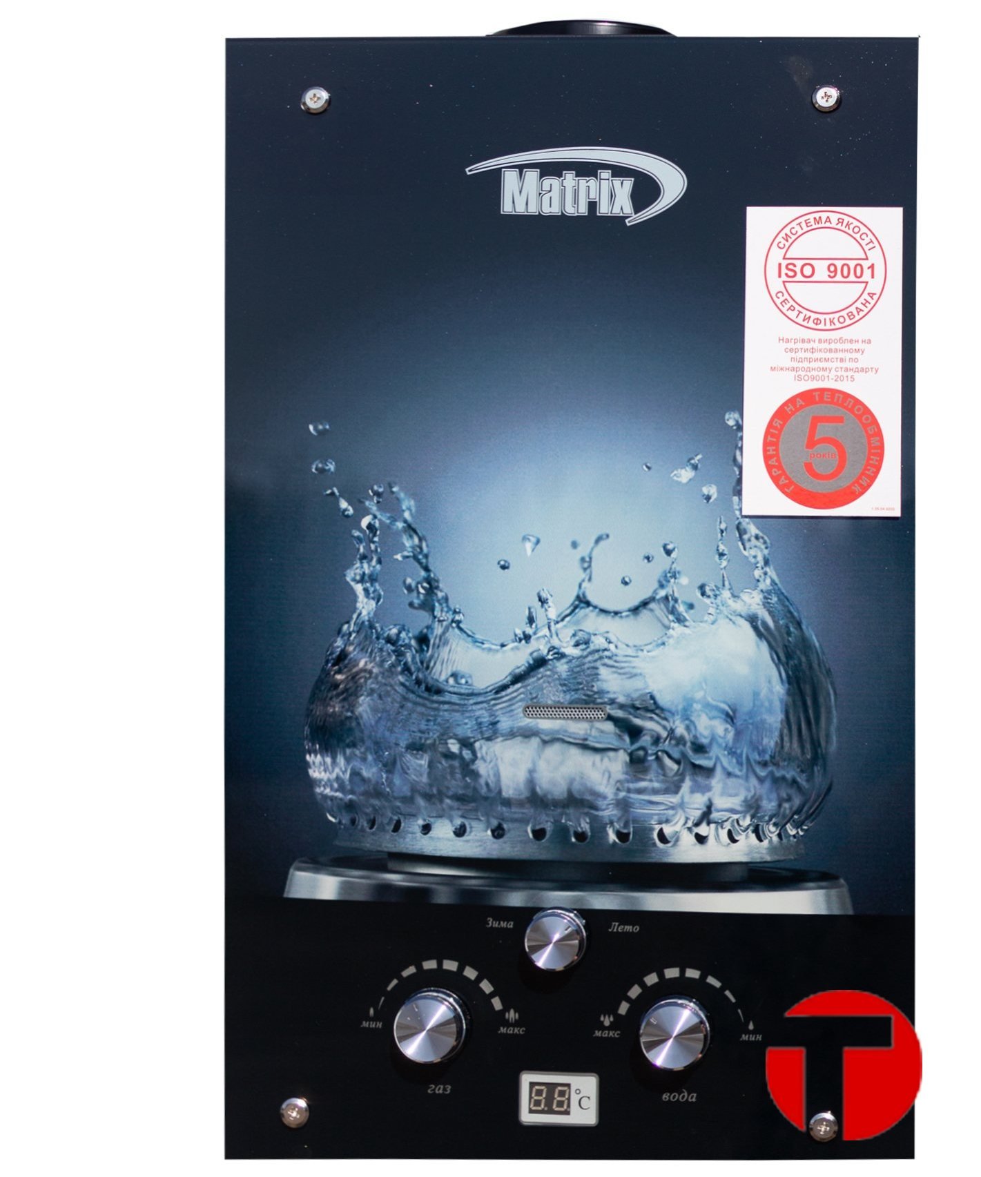 Газовая колонка Matrix JSD 10L LCD Газ вода