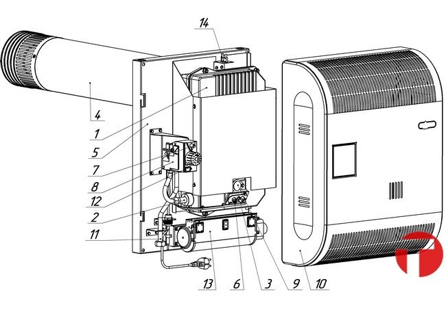 Схема газовый конвектор газовый