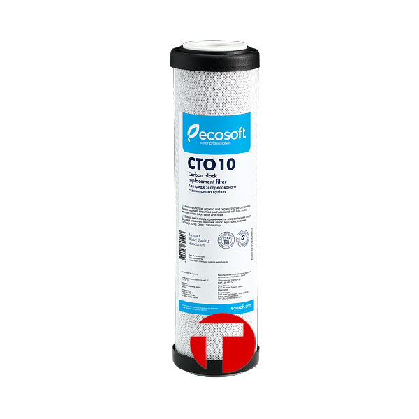 Картридж Ecosoft 2,5 х 10. из прессованного активированного угля.