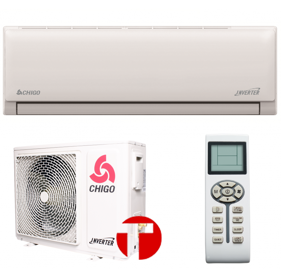 Кондиционер CHIGO CS-35V3A-1B169AY4L FJORD 169 WiFi INVERTER - 30 С.