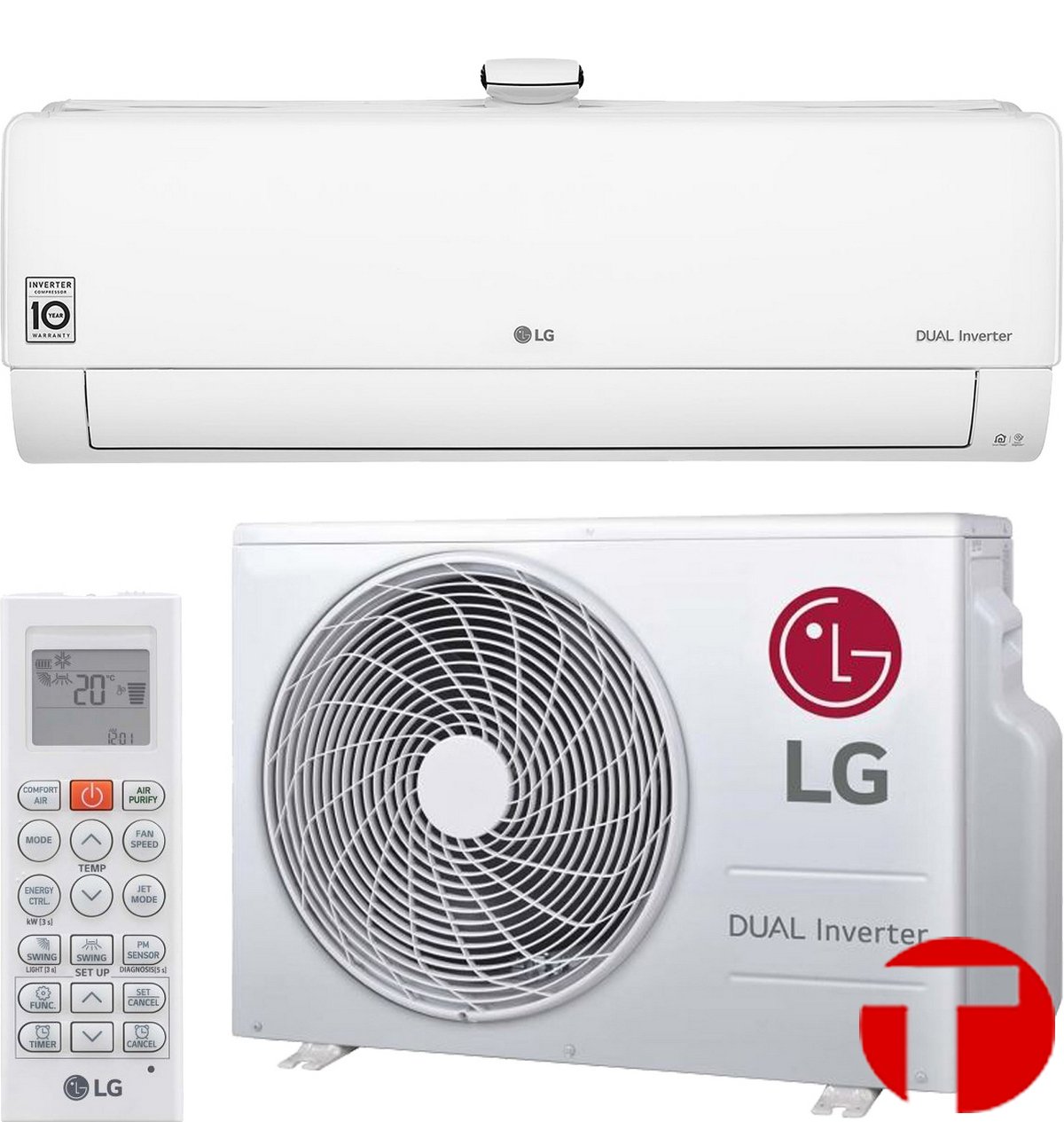 Кондиционер LG AP09RT PuriCare - Inverter. Компрессором Dual Inverter.