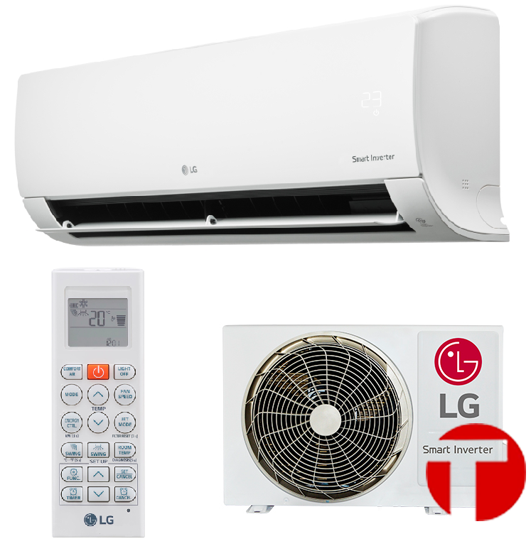 Кондиционер LG Standard Plus PC12SQ  - Inverter. Компрессором Dual Inverter.