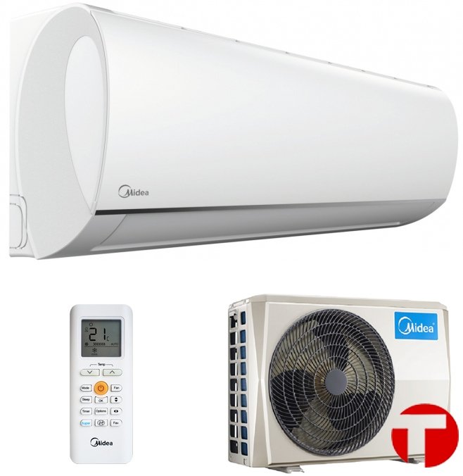 Кондиционер Midea BlANC DC MA-09  Inverter. MA-09 N1DO-I-MA-09 N1DO-O.