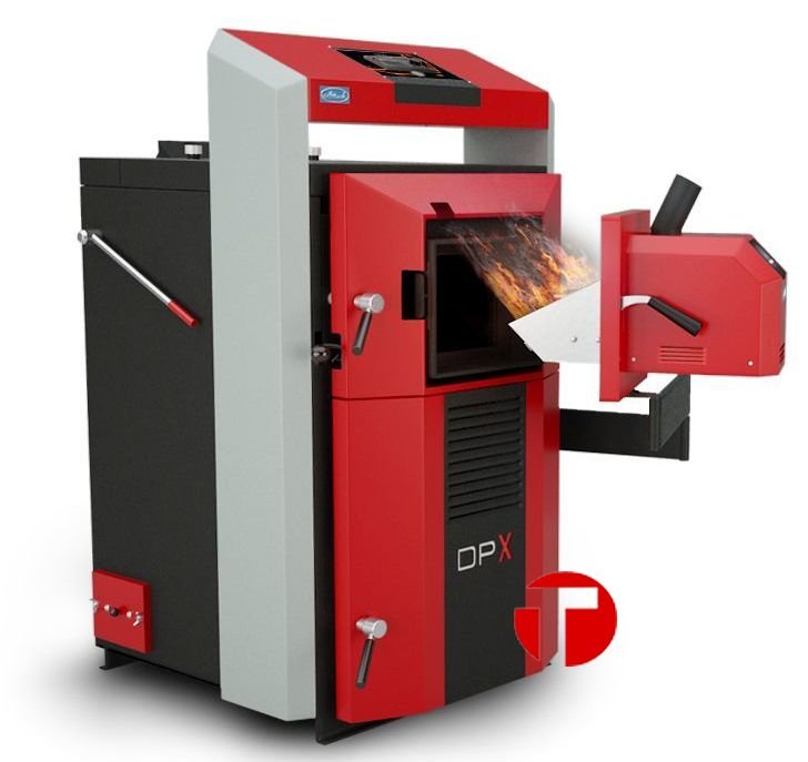 Котел пелетный Attack 40 DPX Combi Pellet. Сталь 6мм.