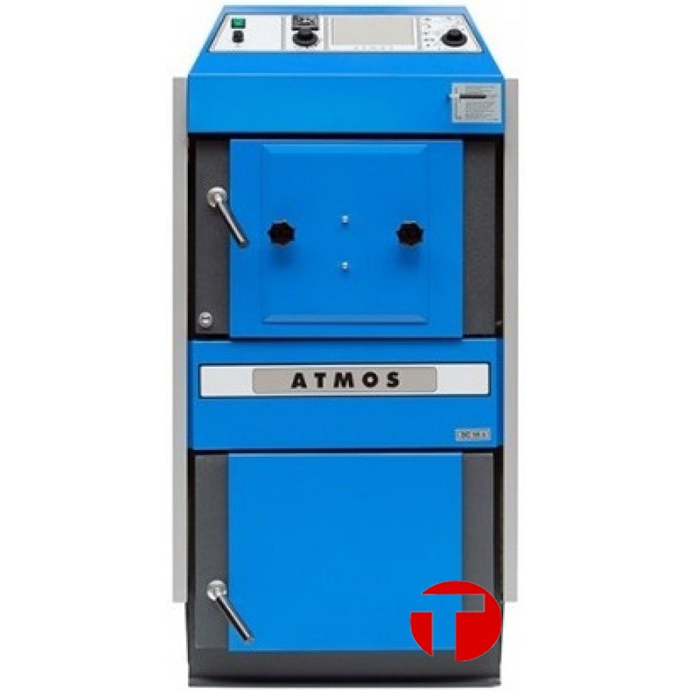 Котел Atmos C 32 SТ Пиролизный Комби с вентилятором.