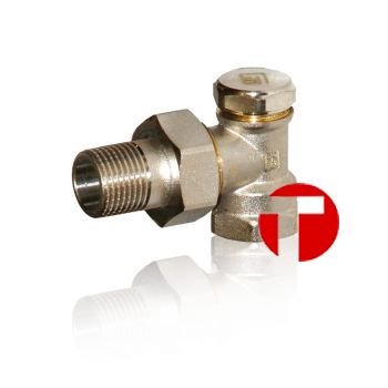 Кран радиаторный угловой нижний FADO Classic 1х2 Италия