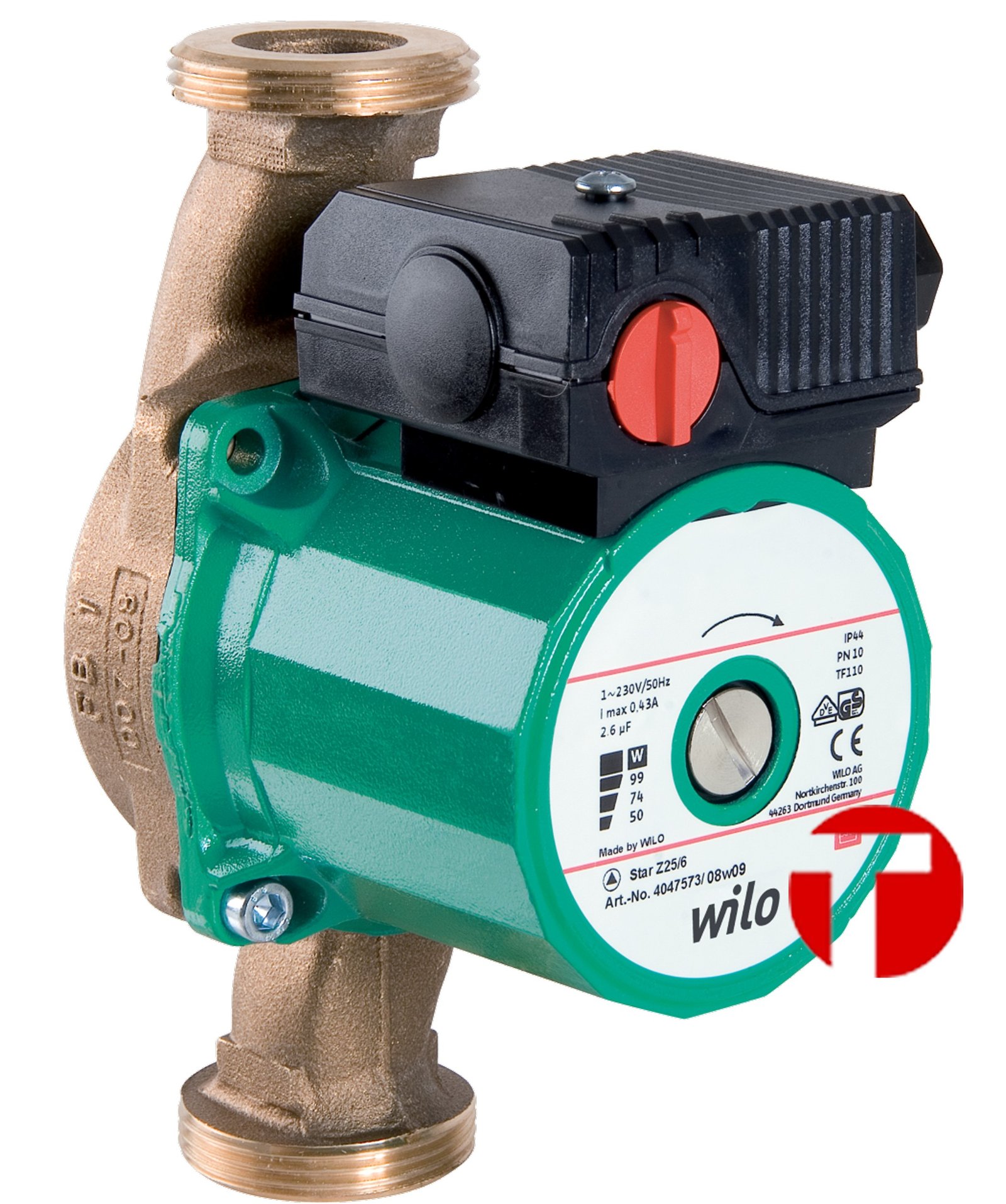 Насосы Рециркуляция WILO Европа Star-Z 20-5 EM.