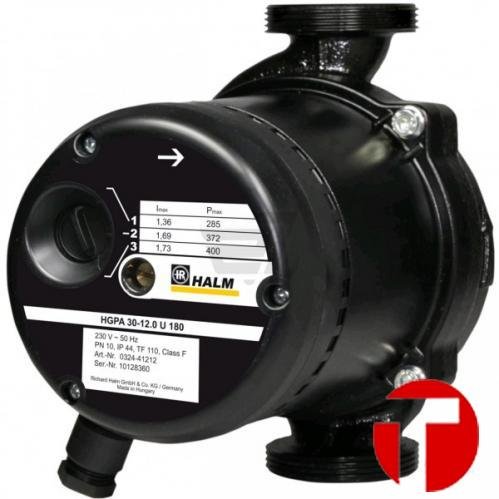 Циркуляционный насос Halm NGPA 25-10 U 180.