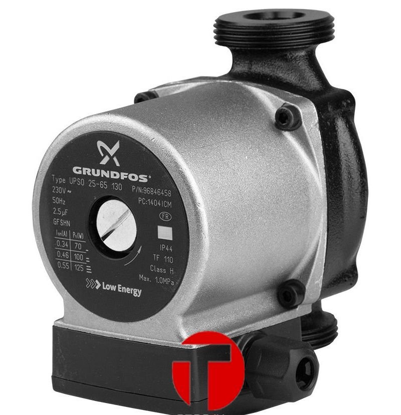 Циркуляционный Grundfos UPS 15-55-130 серый корпус (ДАНИЯ).