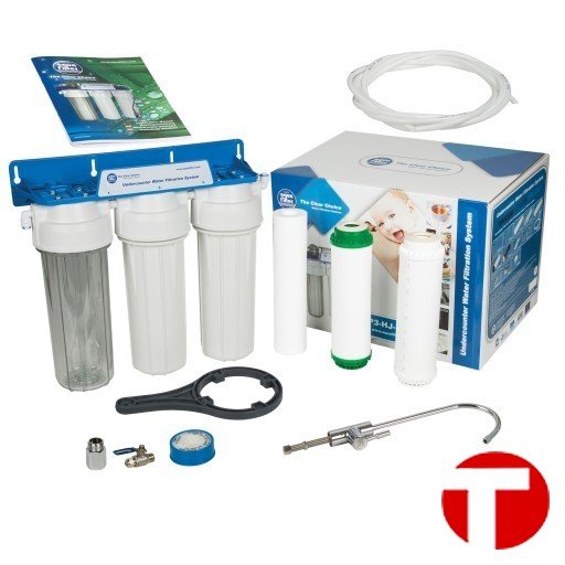 Aquafilter FP3-K1-3 - ступенчатая очистка под кухонную мойку с вкладами 10.
